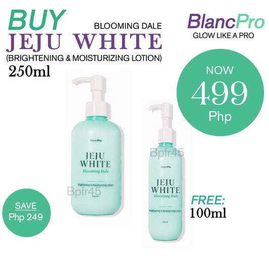 Blanc Pro Jeju White Brightening & Moisturizing Lotion 250ML FREE JEJU 100ML PROMO