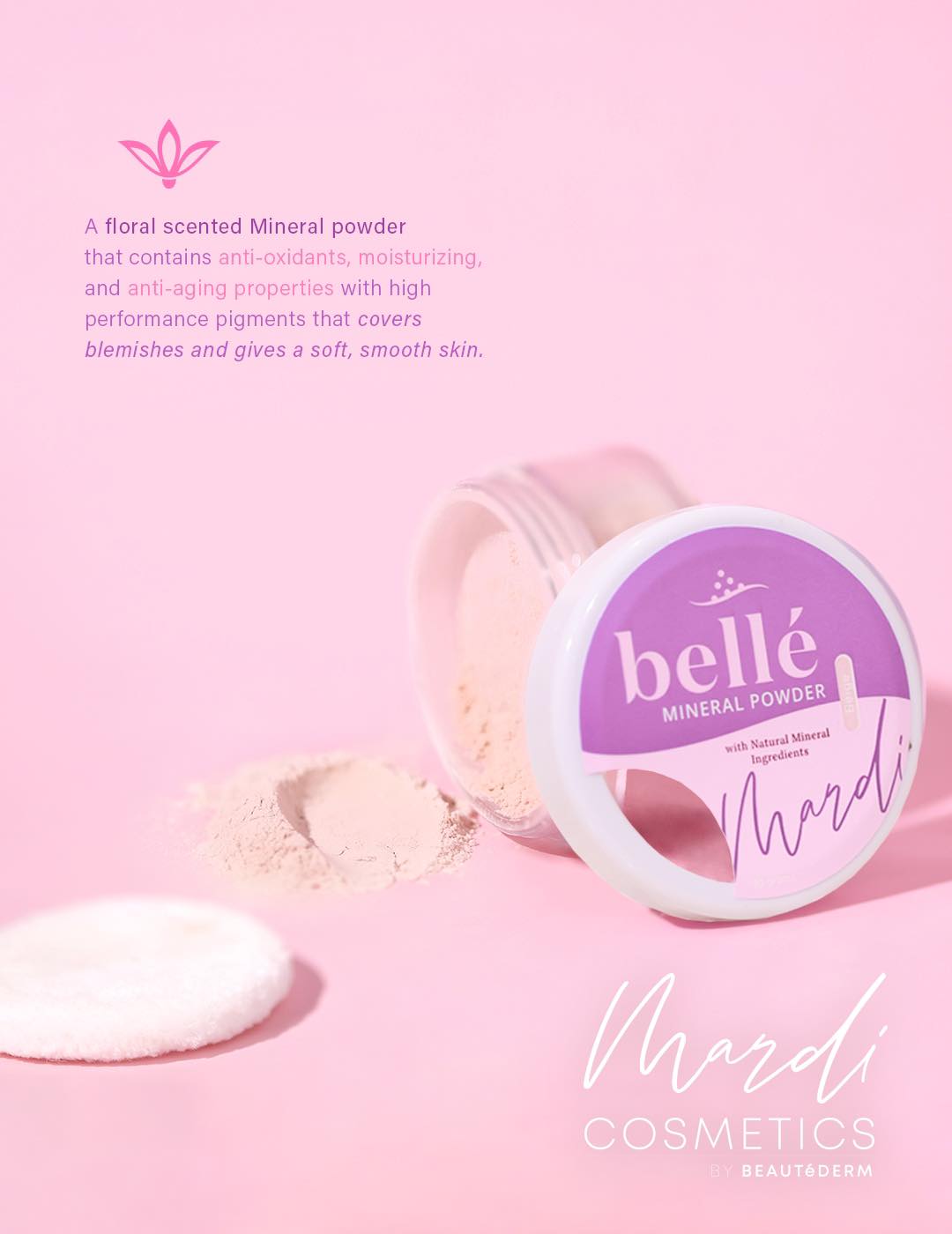 Beautederm Mardi Cosmetics Belle Mineral Powder 10g