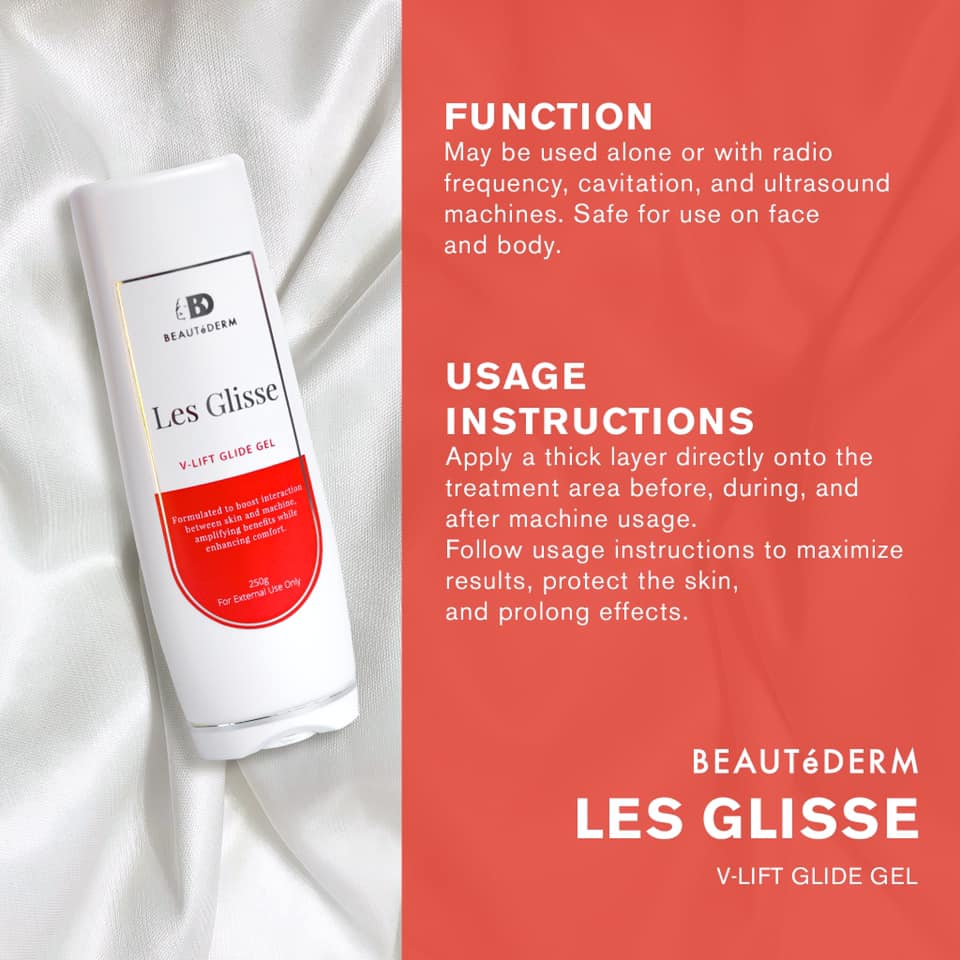 Beautederm Les Glisee Glide Gel VLift IPL Function Usage Instructions Direction How to use