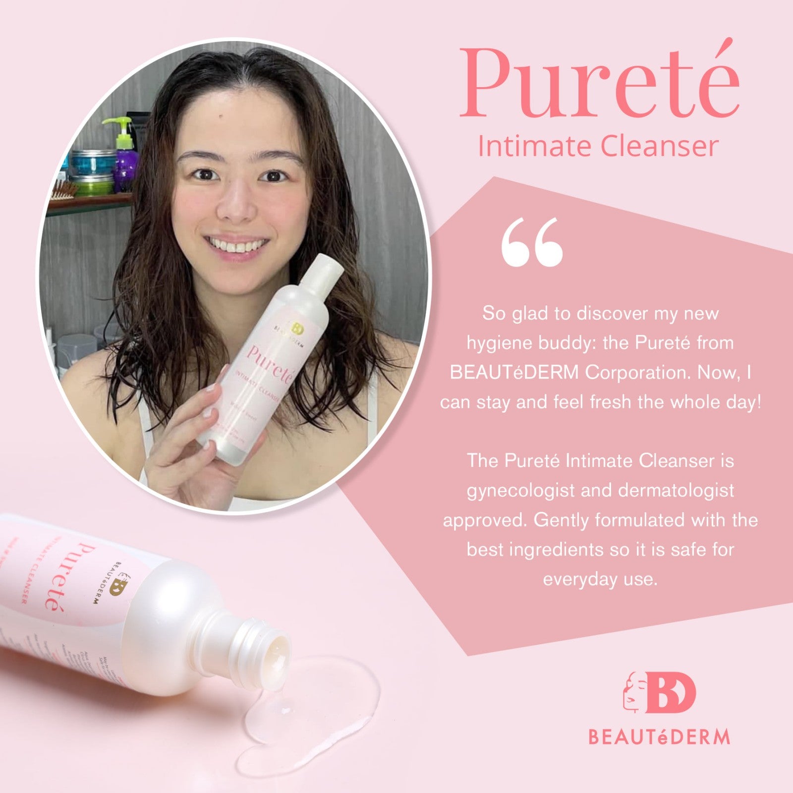 Beautederm Purete Intimate Cleanser Feminine Wash Story Testimony