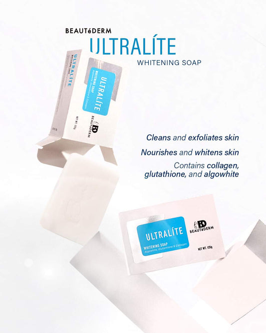 Beautederm Ultralite Whitening Soap Cleans-Exfoliates Collagen Glutathione Algowhite